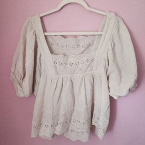 Neuflora Milan Blouse Cream